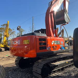 Excavadora hidráulica usada Hitachi ZX200 de buena calidad 20 toneladas japonesa con bomba de caja de cambios de motor PLC - Product Image 2