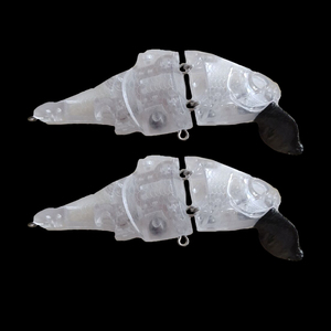 2024 nouveauté 7.2CM 9.3G non peint VIB nageur Wobbler flottant 3 segments méné appât hochets leurres de pêche - Product Image 6