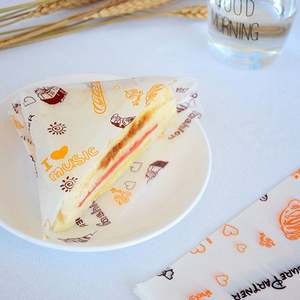 Papier alimentaire anti-graisse en gros, vente chaude, personnalisé, imprimé, pour sandwichs, emballage alimentaire et emballage de hamburgers - Product Image 4