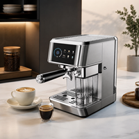 Máquina de Espresso de 20 Bares con Pantalla Táctil, Personalizable OEM/ODM de Fábrica, Acero Inoxidable, Espumador de Leche Automático, Todo en Uno