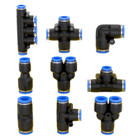 Connecteur pneumatique, raccords de tuyauterie droits en plastique, PE PY PK PZA PG PEG PW, tuyau d'air, prise rapide, 4 6 8 10 12 14 16MM