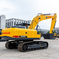 Nouvelle Pompe Moteur d'Excavatrice sur Chenilles Hydraulique Économe en Énergie Changlin Sinomach, 21 Tonnes, Commande PLC, Chaussures de Chenille de 600 mm, pour Travaux Lourds