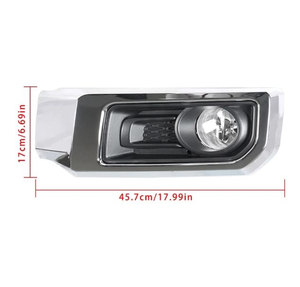 Juego de 2 Uds de luces antiniebla, par con lámpara antiniebla DE COCHE embellecedora cromada para <span class=keywords><strong>Toyota</strong></span> <span class=keywords><strong>4Runner</strong></span> <span class=keywords><strong>4Runner</strong></span> <span class=keywords><strong>Limited</strong></span> 2014 - <span class=keywords><strong>2020</strong></span> - Product Image 5
