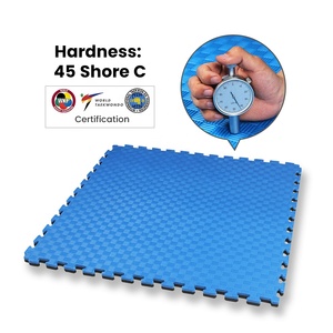 LinyiQueen <span class=keywords><strong>Tatami</strong></span> de Alta Densidad Aprobado por la WTF, <span class=keywords><strong>Tatami</strong></span> de <span class=keywords><strong>Judo</strong></span> de 4CM, Tapete de Artes Marciales de EVA tipo Rompecabezas para Taekwondo - Product Image 1