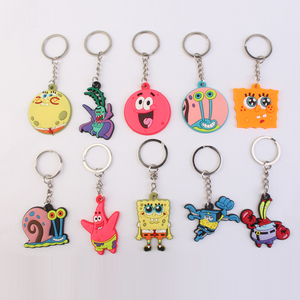 New Arrival Custom Logo PVC Rubber Cartoon Anime Plastic Key Chains Factory Wholesale Movie Key Rings Accessories