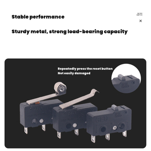 Small micro <b>switch</b> silver contact high sensitivity three foot <b>touch</b> mouse home appliance quick action <b>switch</b> spot wholesale - Product Image 3