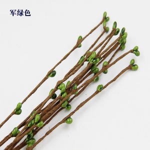 ดอกไม้แห้งไบชุน 40 ซม. ผลเบอร์รี่สีสันสดใส กิ่งสั้น สำหรับตกแต่งกล่องขนมงานแต่งงาน วัสดุสำหรับทำพวงหรีด - Product Image 1