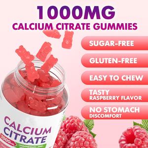 Gomitas <span class=keywords><strong>de</strong></span> <span class=keywords><strong>Citrato</strong></span> <span class=keywords><strong>de</strong></span> Calcio Vegetarianas GMP 1000mg, Suplemento con <span class=keywords><strong>Magnesio</strong></span>, <span class=keywords><strong>Potasio</strong></span>, Zinc y Vitamina D3 para la Salud Ósea <span class=keywords><strong>de</strong></span> Adultos, Hombres y Mujeres - Product Image 2