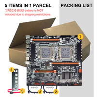 NEW Desktop Dual X79 Mainboard Supports Intel Xeon E5 Lga2011 Socket DDR3 ECC Ram NVMe M2 SSD SATA3.0 X79 Dual CPU Motherboard