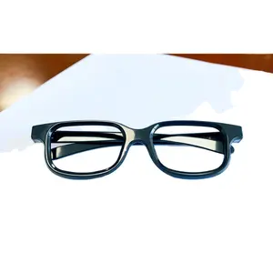 Reald 3D gewöhnliche Kinder brille schwarze Brille Rahmen Imax3D Brille ODM kunden spezifische Produktion