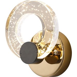 Modern Gold Luxury <b>Wall</b> <b>Lamp</b> New Design Trending LED Crystal Sconce for Hotel Bedroom Bedside Indoor Bubble Circle Durable Iron - Product Image 6