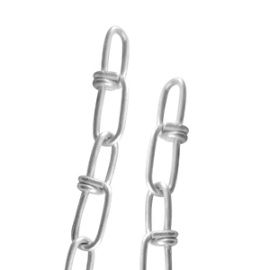 Din5686亜鉛メッキ二重ループリンクチェーン4mm 5mm溶接ロングリンクチェーン - Product Image 2