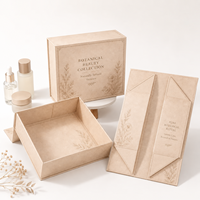Boîte cadeau magnétique pliable de luxe avec logo personnalisé, boîte en papier rigide pliable, boîte vide pour cosmétiques, soins de la peau, parfums