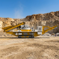 Concasseur mobile VSI sur chenilles pour la production de sable à partir de galets, marbre et quartz
