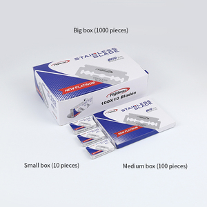 Lame da Barba Premium in Acciaio Inossidabile a Doppio Bordo, Rasoio per Rasatura Viso, Lame da Barbiere, Strumento di Pulizia Solan - Product Image 5