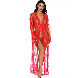 Traje <span class=keywords><strong>de</strong></span> lencería Sexy <span class=keywords><strong>de</strong></span> una pieza para <span class=keywords><strong>mujer</strong></span>, <span class=keywords><strong>ropa</strong></span> interior Sexy <span class=keywords><strong>de</strong></span> encaje, vestido erótico dividido - Product Image 5