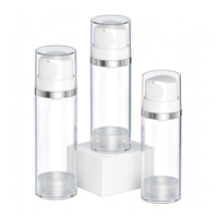 Grosir Botol Pompa Airless Silinder 50 80 100 130 150ML Sablon Sprayer Masker Wajah Perawatan Kulit Serum Lotion