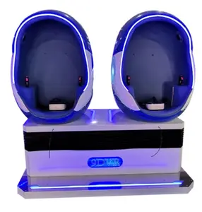 सिक्का संचालित मनोरंजन पार्क 2 प्लेयर 9D अंडा सिनेमा कुर्सी | 9D वी. आर. सीटर वी. आर. सीटें सिनेमा के लिए शॉपिंग मॉल बिक्री के लिए