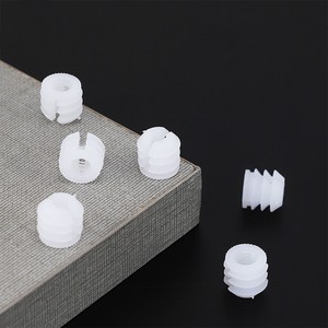 Pièce de connexion de meubles triple en un plastique en nylon tige en plastique de haute qualité roue <span class=keywords><strong>excentrique</strong></span> pièce intégrée - Product Image 1