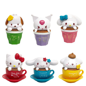 6 unids/set Mini figuras de Anime venta al por mayor muñeca de PVC Sanrioed Kuluomi Kuromi <span class=keywords><strong>Melody</strong></span> Juguetes Decoración de escritorio regalo promocional - Product Image 3