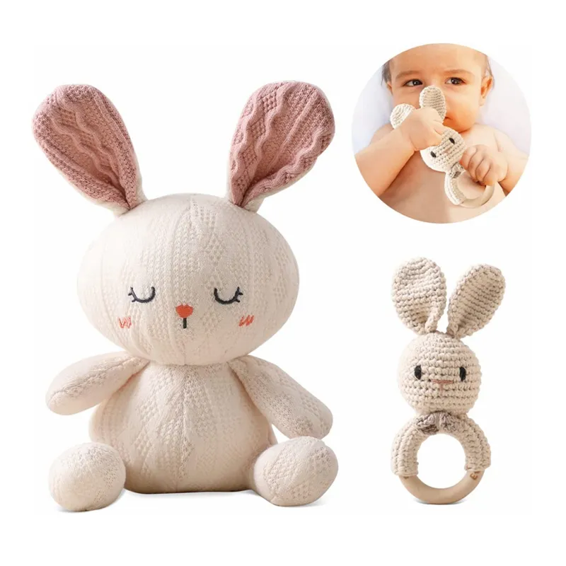 2024 toptan örme tavşan tığ hayvan oyuncaklar Bunny Amigurumi tığ oyuncaklar