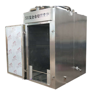 Commercial Industrial Automatic <b>Smoker</b> Oven with Motor & Bearing for Catfish Sausage Meat Smoking 30-1000kg Capacity - Product Image 1