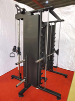Smith Squat Rack Function Trainer, machine de musculation à trois fonctions pour la musculation, usage commercial, équipement de fitness, machine de gym