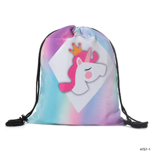 Children Birthday Party Favors Cartoon School Backpacks Girls <b>Drawstring</b> String Women Gift Promotional <b>Bag</b> - Product Image 4