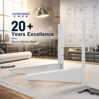Support mural extérieur pour condenseur modèle B JIANGHONG, en acier laminé à chaud de 1,7 mm, capacité de charge de 220 kg, 420-550 mm, pour unité de climatisation split
