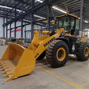 Shanbo 5ton bánh xe tải với 3 CBM xô thủy lực hệ thống ổ đĩa 162kw loader