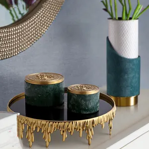 Modern Canister Sets Antique Jewelry Boxes Decorative Lids Storage Tea Jar Brass Craft Jars