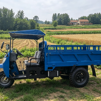 Tricycle cargo diesel entièrement fermé, économique en carburant, durable, pour la livraison de courses en ville et en zone rurale