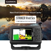 Navegador GPS Garmin 5CV para Exteriores, Pantalla de Alto Brillo de 5 Pulgadas, Buscador de Peces STRIKER Vivid 5cv, Otros Suministros Marinos