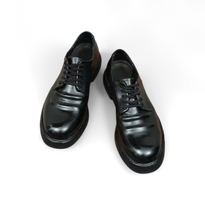 Zapatos de cuero genuino de vaca de primera calidad con cordones estilo inglés, conjunto de tres piezas para hombre, informales de negocios, para boda, 2026 - Product Image 1