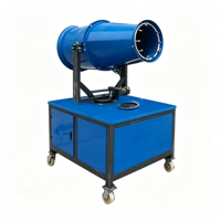 Canon à brouillard électrique automatique 270 pour la suppression de la poussière, portée de pulvérisation 50 m °   Pulvérisateur d'eau rotatif 30L/min