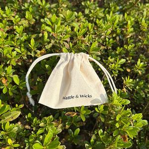 High Quality Custom Logo Portable Reusable Printed Gift Canvas Cotton Double String Dust <b>Drawstring</b> Bag <b>Pouch</b> - Product Image 1