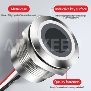 Không thấm nước cảm biến hồng ngoại push button chuyển IP68 19/22 Mét momentary kim loại thép không gỉ chuyển đổi điện không tiếp xúc chuyển đổi - Product Image 5