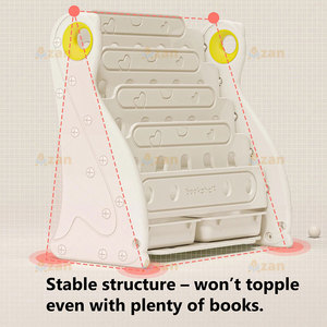 Bibliothèque multifonctionnelle avec compartiments de rangement, bibliothèque <span class=keywords><strong>pour</strong></span> tout-petits, présentoir, organisateur de jouets <span class=keywords><strong>pour</strong></span> chambre à coucher, salle de jeux, couloir - Product Image 5