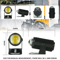 Liu HJG personnalisé OEM ambre système d'éclairage de moto Led travail conduite tache antibrouillard pour voiture moto camion hors route