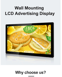 จอแสดงผลโฆษณาแบบติดผนังระบบสัมผัส LCD ขนาด 21.5 นิ้ว/18.5 นิ้ว ระบบปฏิบัติการแอนดรอยด์ สำหรับร้านอาหารในร่ม ห้างสรรพสินค้า ลิฟต์ - Product Image 3