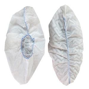 Surchaussures jetables blanches non tissées, élastiques, respirantes et antidérapantes - Indice de sécurité pour <span class=keywords><strong>les</strong></span> visiteurs d'achat - Product Image 1