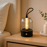 Lampe de bureau LED portable moderne sans fil avec ambiance bulle, protection oculaire, intensité réglable, commande tactile, pour lecture et utilisation en extérieur