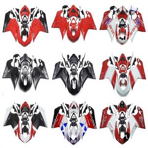 Panneaux latéraux de <span class=keywords><strong>carrosserie</strong></span> de moto Ducati 848/1098/1198 2007-2011, panneaux de <span class=keywords><strong>carrosserie</strong></span> complets et coque - Rouge, noir, blanc - Product Image 1
