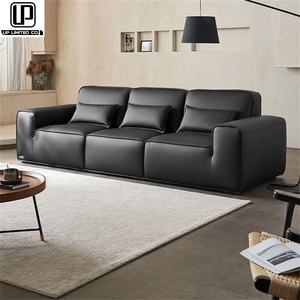 Sofás de Cuero de Alta Calidad con Aislamiento Térmico, Estilo Europeo, Minimalismo Italiano, Serie Personalizada, Muebles de Lujo para Mansiones Italianas - Product Image 4