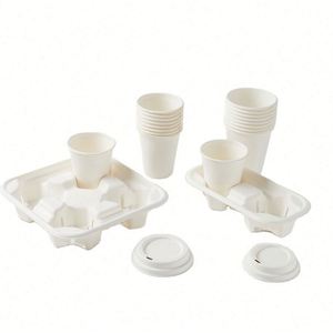 Vajilla Desechable Personalizada para Fiestas y Bodas, Juego de Platos de Almidón de Maíz y Cubiertos - Product Image 3