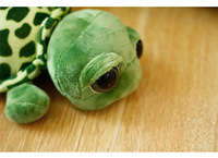 Peluche tortue aux grands yeux, petite poupée, oreiller de sommeil avec rembourrage en coton PP