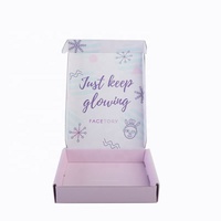Boîte d'emballage cosmétique pliable personnalisée à faible coût, écologique, pour l'expédition de masques en ligne