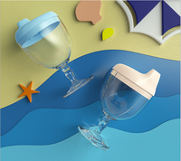 Gobelet d'apprentissage pour bébé en PP de 150 ml avec bec de canard pour l'alimentation