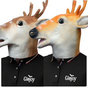 Masques en latex en gros, têtes d'animaux réalistes, drôles, pour Halloween, masques de fête intégraux, personnalisables OEM - Product Image 3