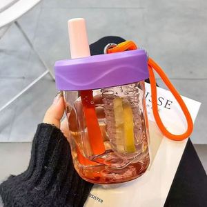 Vaso de Agua Personalizado de Tritán con Pajita, Diseño Atractivo, Portátil, para Deportes - Product Image 3